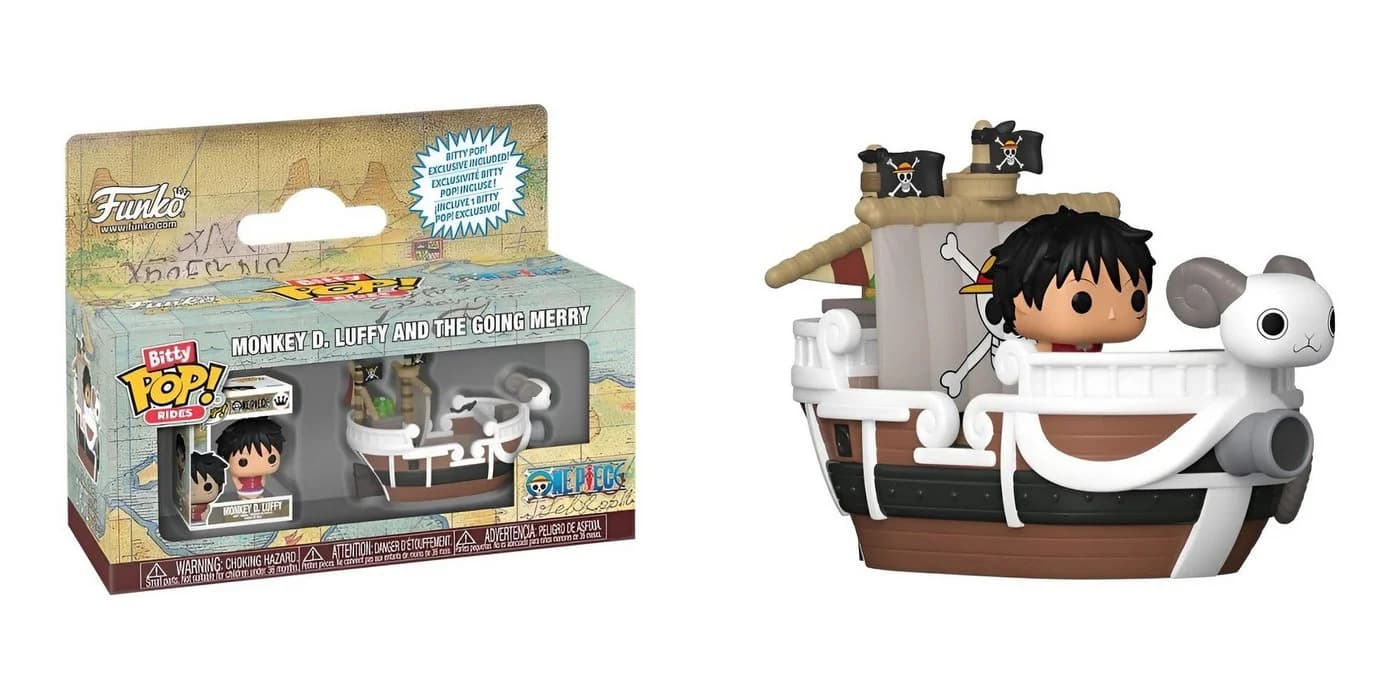 Funko Spielfigur Bitty POP Rides One Piece Luffy mit Going Merry