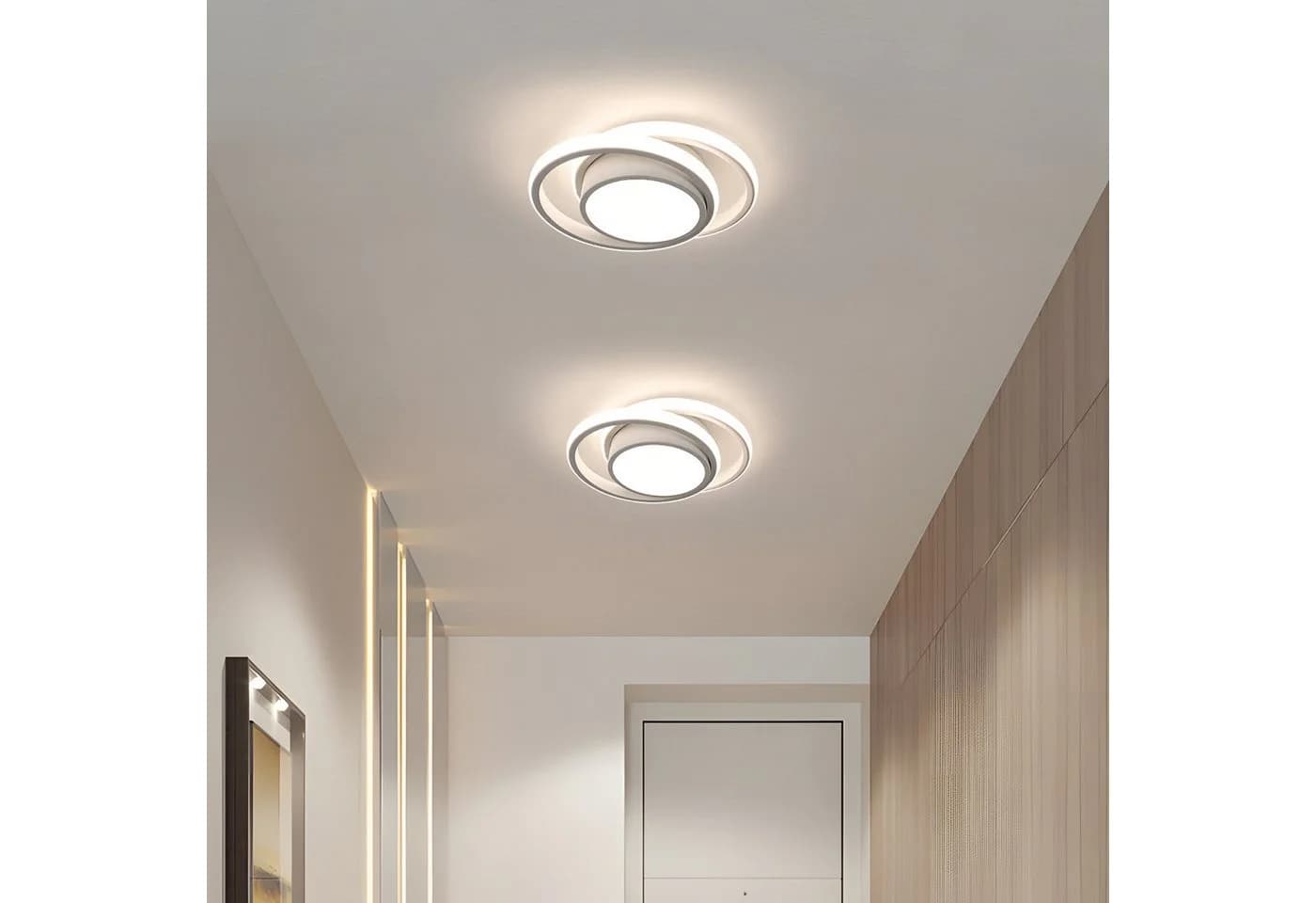 Riserva LED Deckenleuchte 2er Set Weiß 32W 4000K Modern