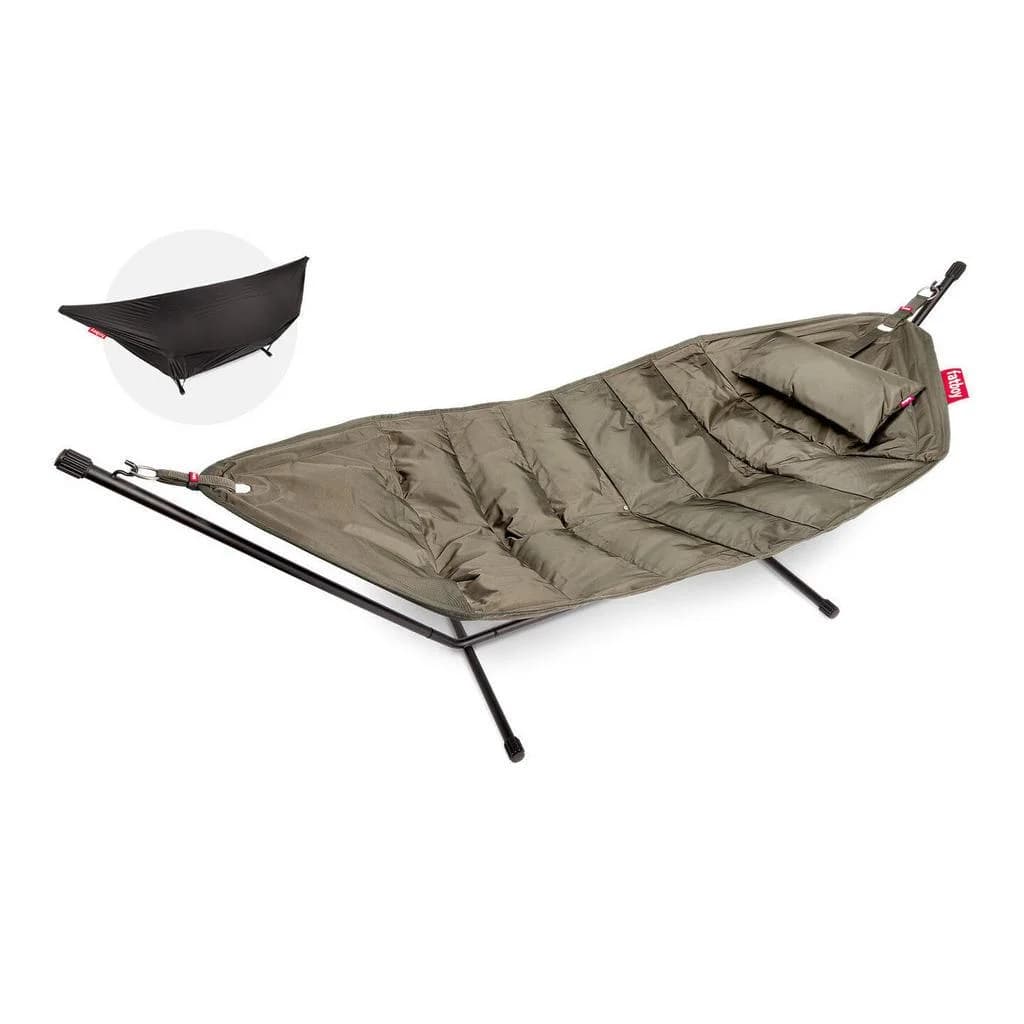 Fatboy Headdemock Deluxe Hängematte Taupe mit Metallgestell