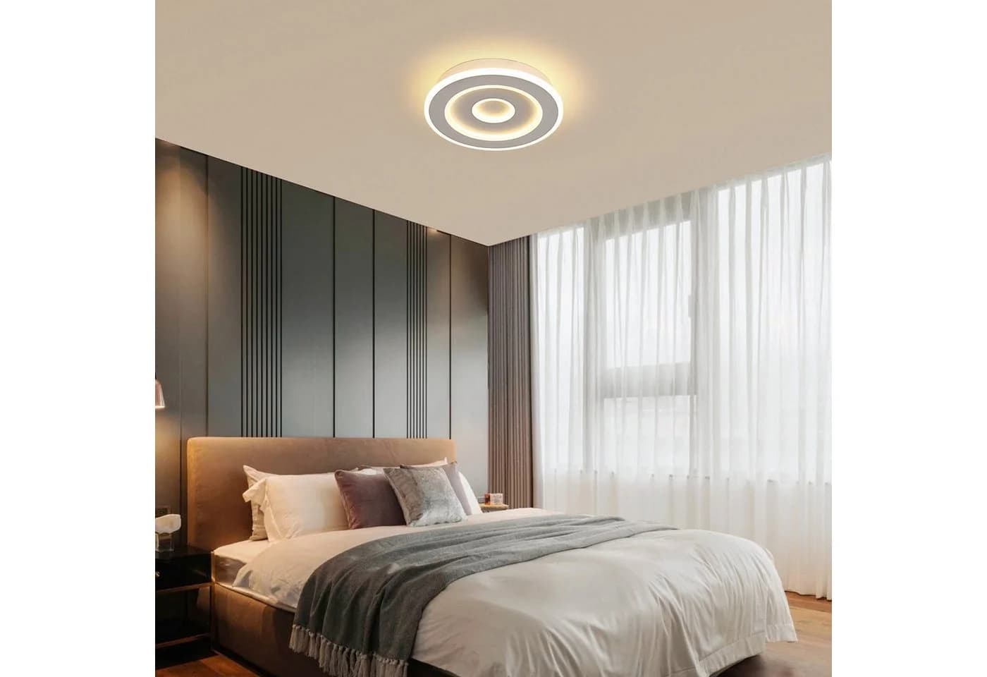 Riserva Ultradünne Runde Deckenleuchte Weiß 28W 3000K Warmweiß