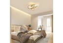 Riserva LED Deckenleuchte Kleeblatt Design 30W Gold 4500K Modern Bild 1