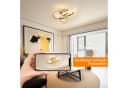 Riserva LED Deckenleuchte Kleeblatt Design 30W Gold 4500K Modern Bild 5