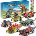 POPOLIC Dino Spielzeug-Auto Set 6-tlg. mit Spielmatte Bild 2