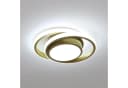 Riserva LED Deckenleuchte Gold 35W Doppelring-Design Bild 2