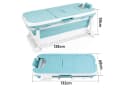 Clanmacy Faltbare Badewanne Blau Bild 1