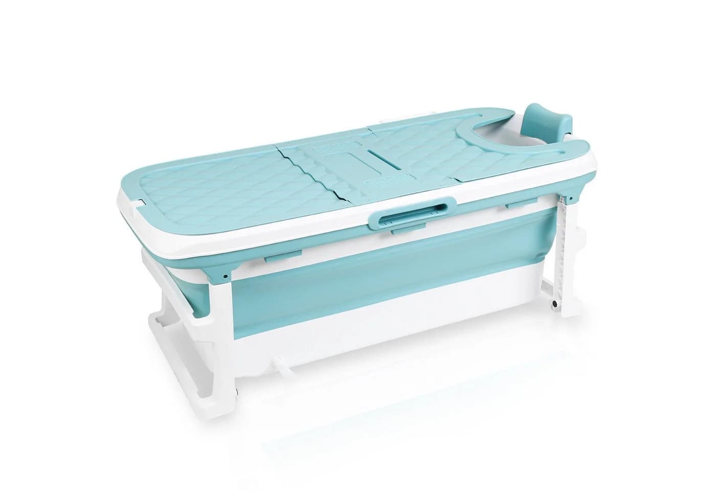Clanmacy Faltbare Badewanne Blau - Bild 2
