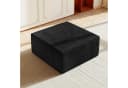 OUNUO Ecksofa Modularer KordKordstuhl mit Hochelastischem Schwamm Schwarz Bild 2