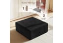 OUNUO Ecksofa Modularer KordKordstuhl mit Hochelastischem Schwamm Schwarz Bild 3