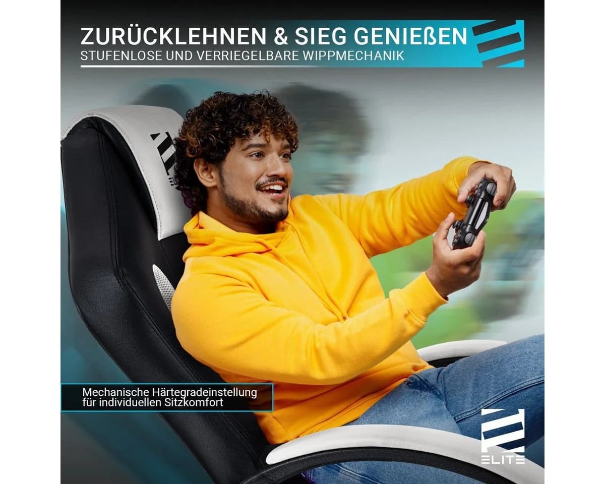 ELITE Gaming Gaming-Stuhl Exodus Schwarz/Grün mit XXL-Sitzfläche - Bild 5