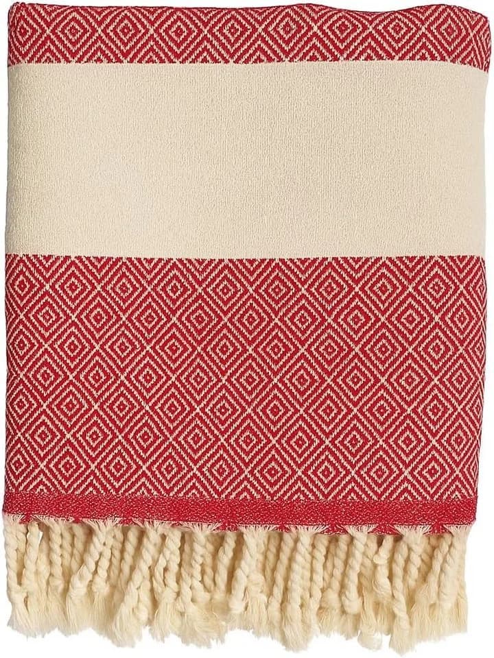 livessa Strandtuch 100% Baumwolle Rot XXL 90x180 cm - Bild 2