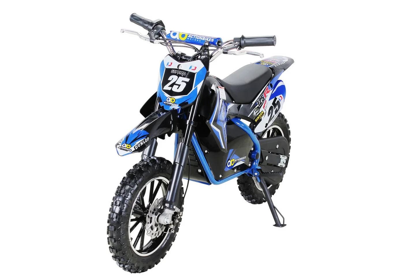Actionbikes Motors Elektro-Kindermotorrad Mini Dirt Bike Gepard 500W 3 Stufen 7-25 km/h Blau - Bild 2
