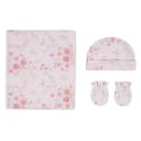 Babydecke HUGGIES BABYWEAR "HGHG 3PC BLANKET SET" Rosa Bild 1