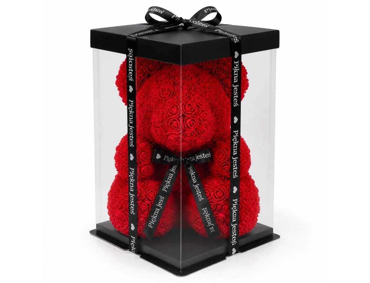 AMORE MIO Dekoobjekt Rosenbär 25 cm mit Geschenkbox - Bild 3