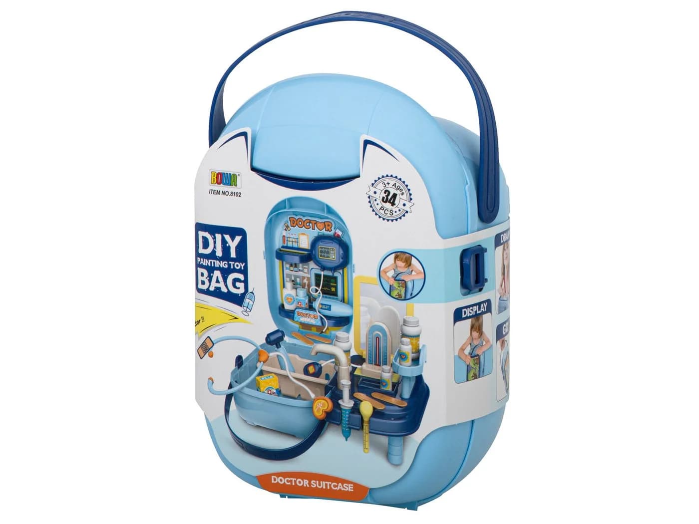 Ikonka Spielzeug-Arztkoffer 35-teilig mit Tisch - Bild 3
