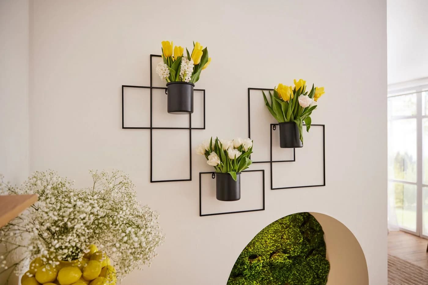 LeGer Home by Lena Gercke Wanddeko Malvina 3er-Set Schwarz Metall - Bild 2