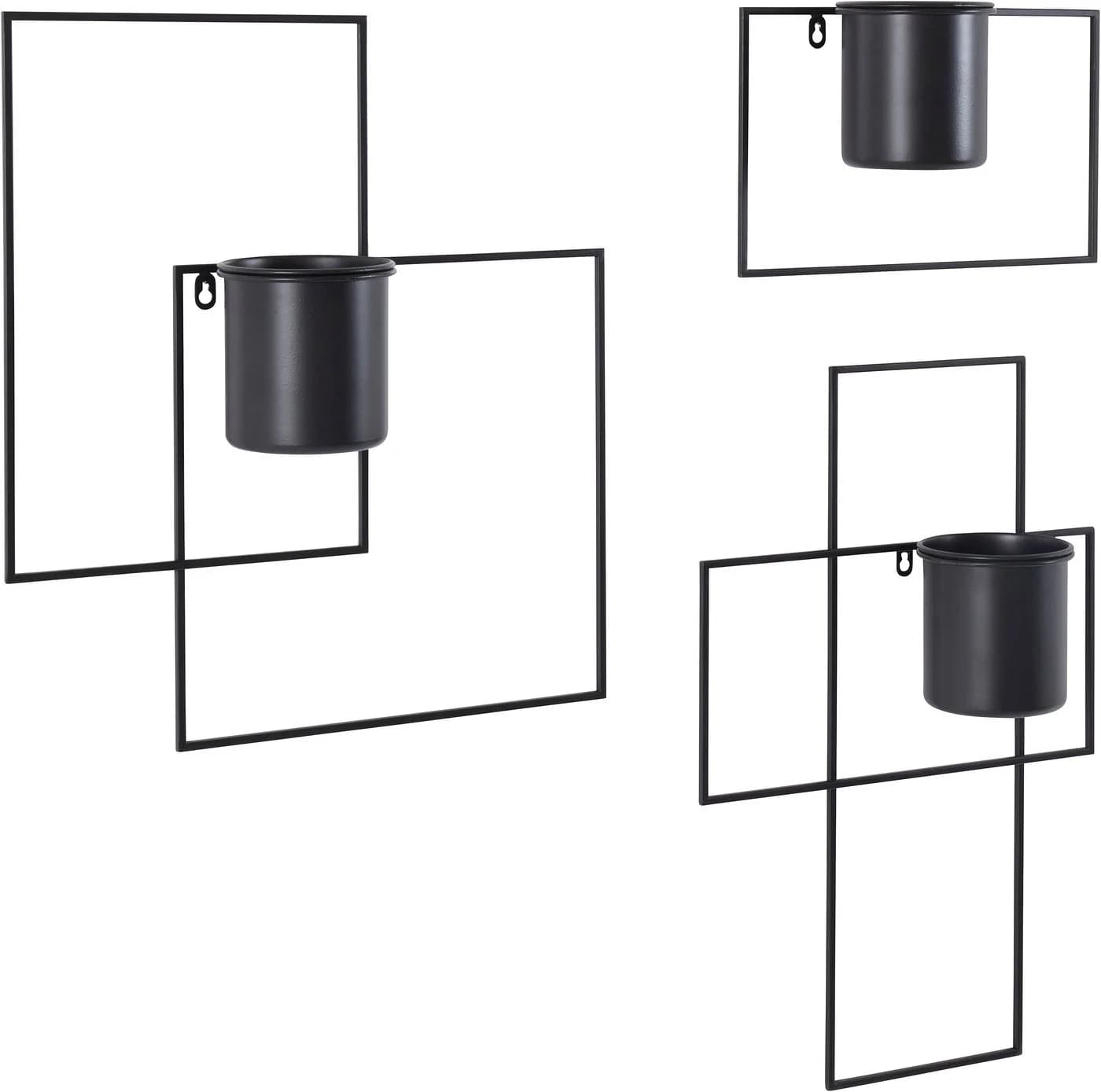 LeGer Home by Lena Gercke Wanddeko Malvina 3er-Set Schwarz Metall - Bild 4