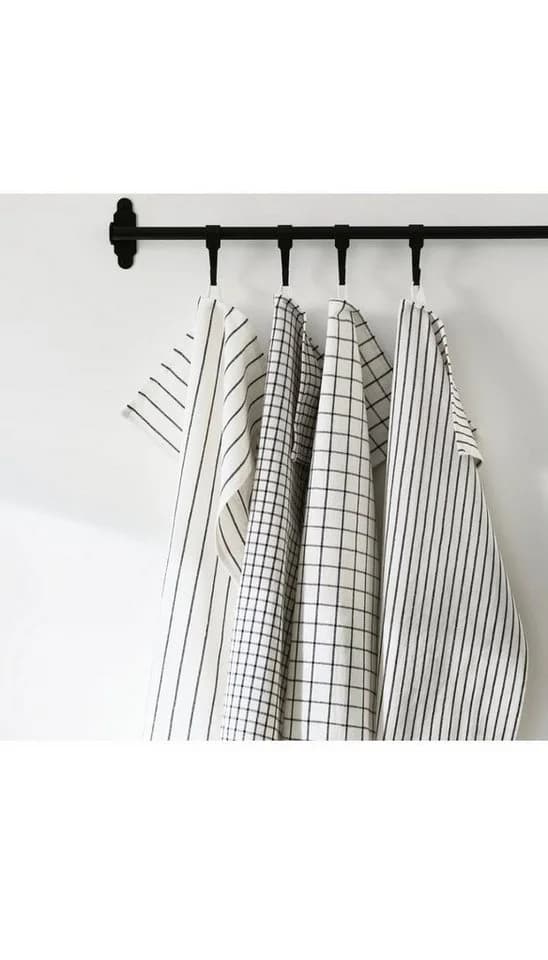 IKEA RINNIG Geschirrtuch Set 4-tlg. Baumwolle Gemustert - Bild 5