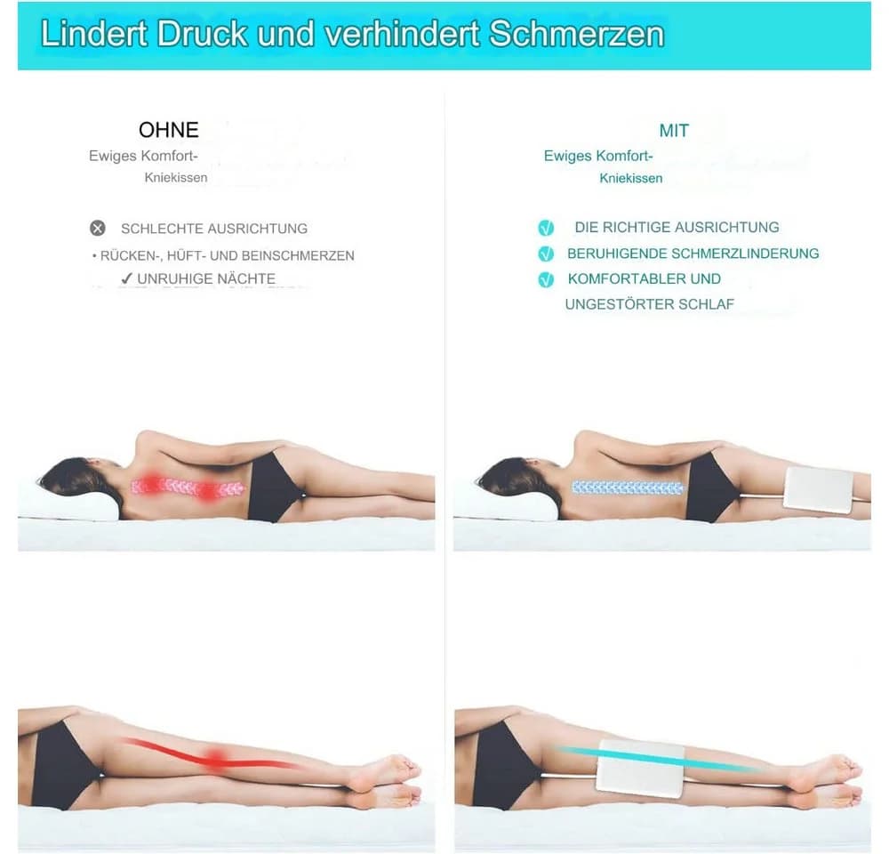UMI Keilkissen XXL Memory-Schaum Ergonomisches Design Abnehmbarer Bezug - Bild 4