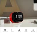 iTOMA Radiowecker Retro Bluetooth LED mit FM-Radio und Dual-Alarm Bild 1