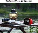 iTOMA Radiowecker Retro Bluetooth LED mit FM-Radio und Dual-Alarm Bild 4