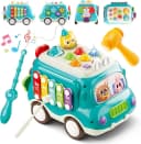 LaCute Lernspielzeug Musik Spielbus 6in1 Motorikspielzeug mit Licht Blau Bild 2