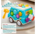 LaCute Lernspielzeug Musik Spielbus 6in1 Motorikspielzeug mit Licht Blau Bild 4