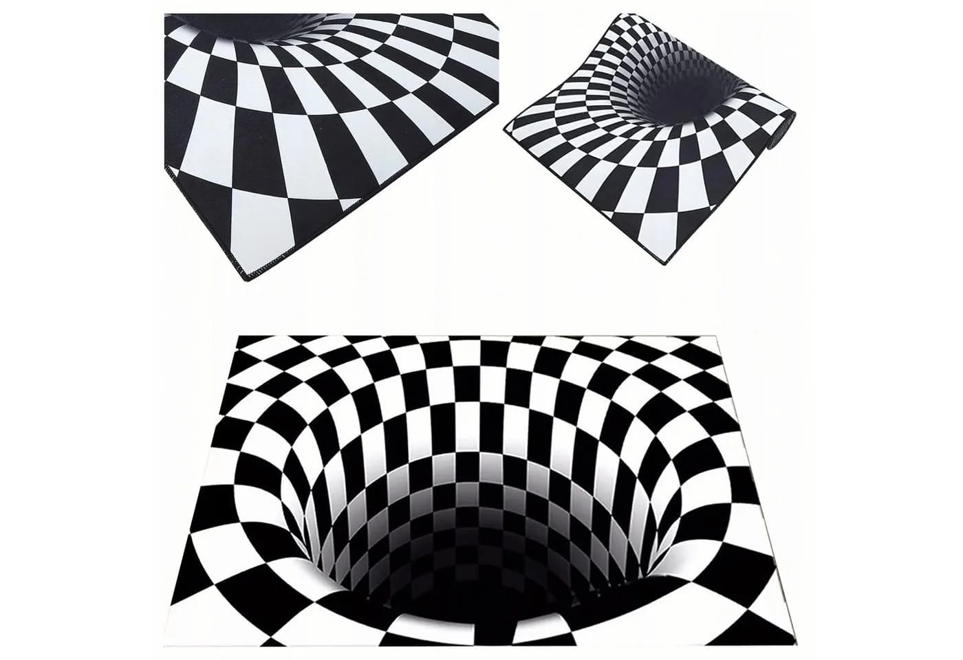 Realb2b 3D-Fußmatte White Hole Illusion 60x90 cm - Bild 2