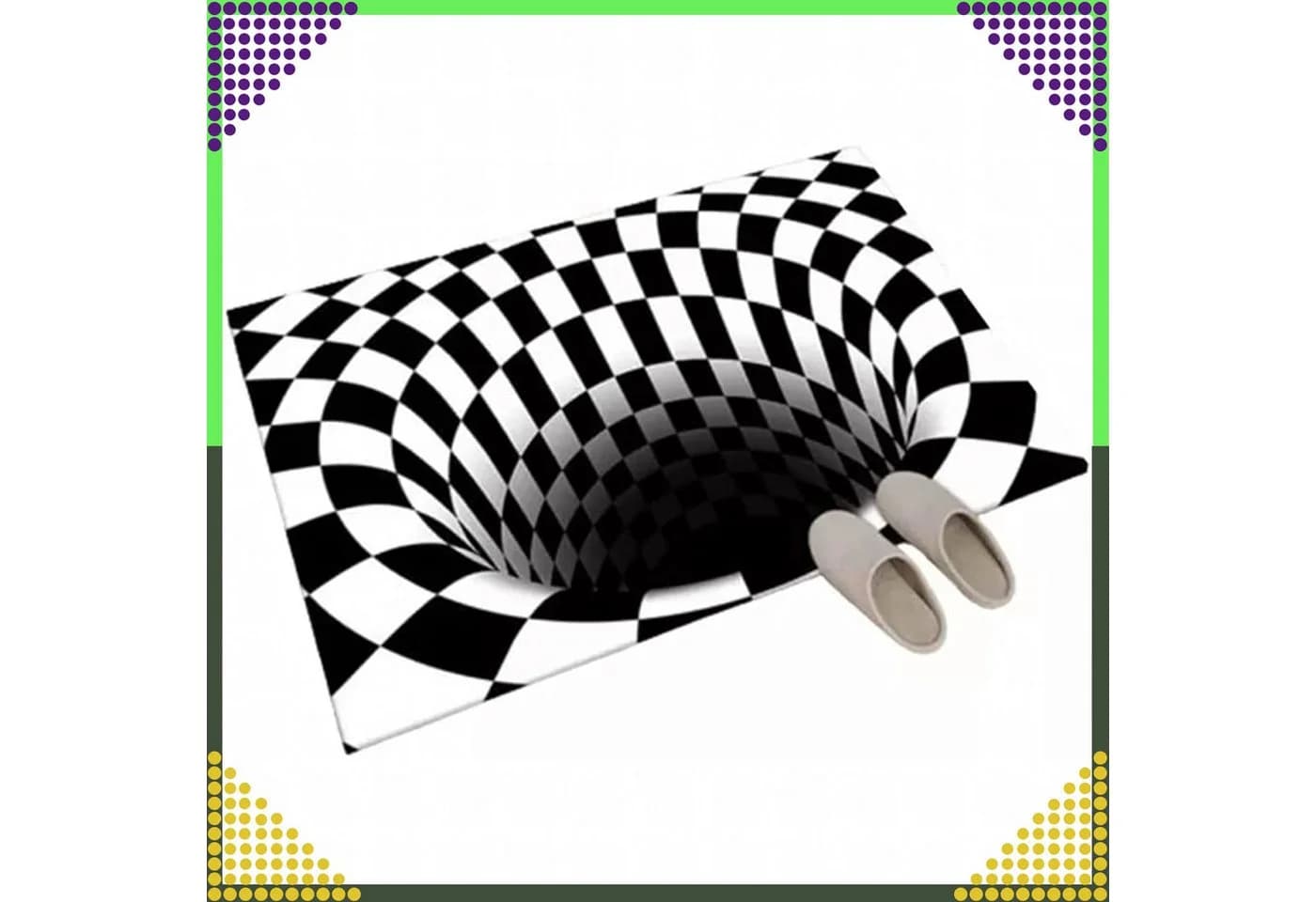 Realb2b 3D-Fußmatte White Hole Illusion 60x90 cm - Bild 4