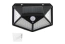 Ikonka LED Solarleuchte Außenwandleuchte 100 LEDs Schwarz Bild 1