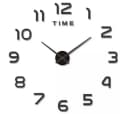 Ruhhy Wanduhr LOFT DIY Schwarz 60-130cm Geräuschlos Bild 3
