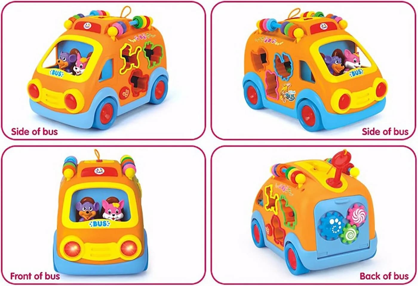 REMOKING Spielcenter Happy Bus Lernspielzeug mit Licht & Musik - Bild 4
