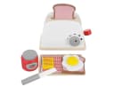 KRUZZEL Kinder-Toaster Holz-Toaster mit Zubehör: Kinderküchen-Spielset Bild 1