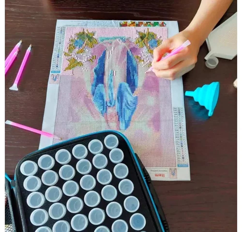 MALATEC 5d Diamond Painting Zubehör-Set im praktischen Etui