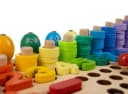 KRUZZEL Lernspielzeug Perlen Mosaik Holzpuzzle Bunt Bild 5