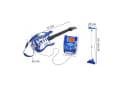 KRUZZEL Spiel-Gitarre Kinder Musikspielzeug Set Gitarre mit Verstärker Mikrofon Blau Bild 3