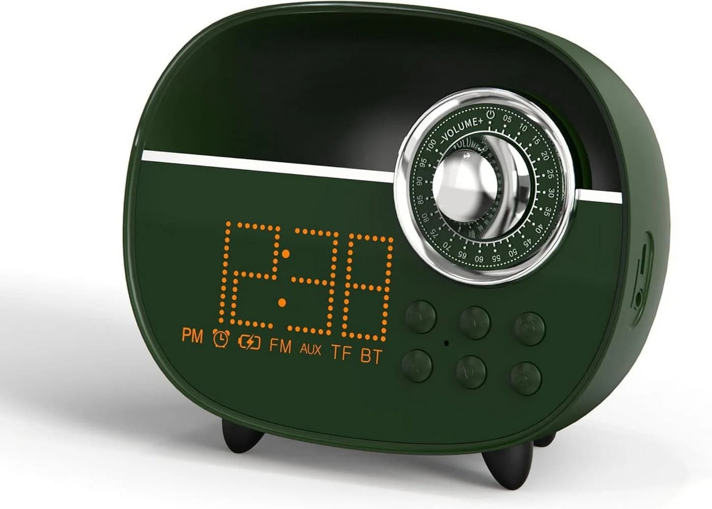 iTOMA Retro-Wecker Grün Bluetooth UKW-Radio Nachtlicht - Bild 2