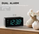 iTOMA Radiowecker Bluetooth mit FM-Radio, Dual-Alarm & Sleep-Timer Bild 3