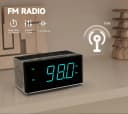 iTOMA Radiowecker Bluetooth mit FM-Radio, Dual-Alarm & Sleep-Timer Bild 4