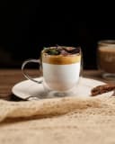 LIBWYS Doppelwandige Kaffeetassen aus Glas 4x250 ml mit Griff und Löffel Bild 3