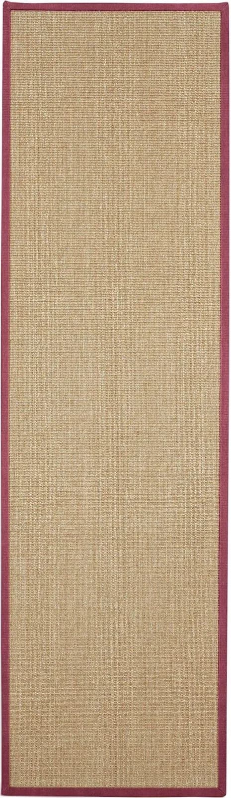 HEINE HOME Teppich Gr. 2 Weinrot Sisal 80x160cm