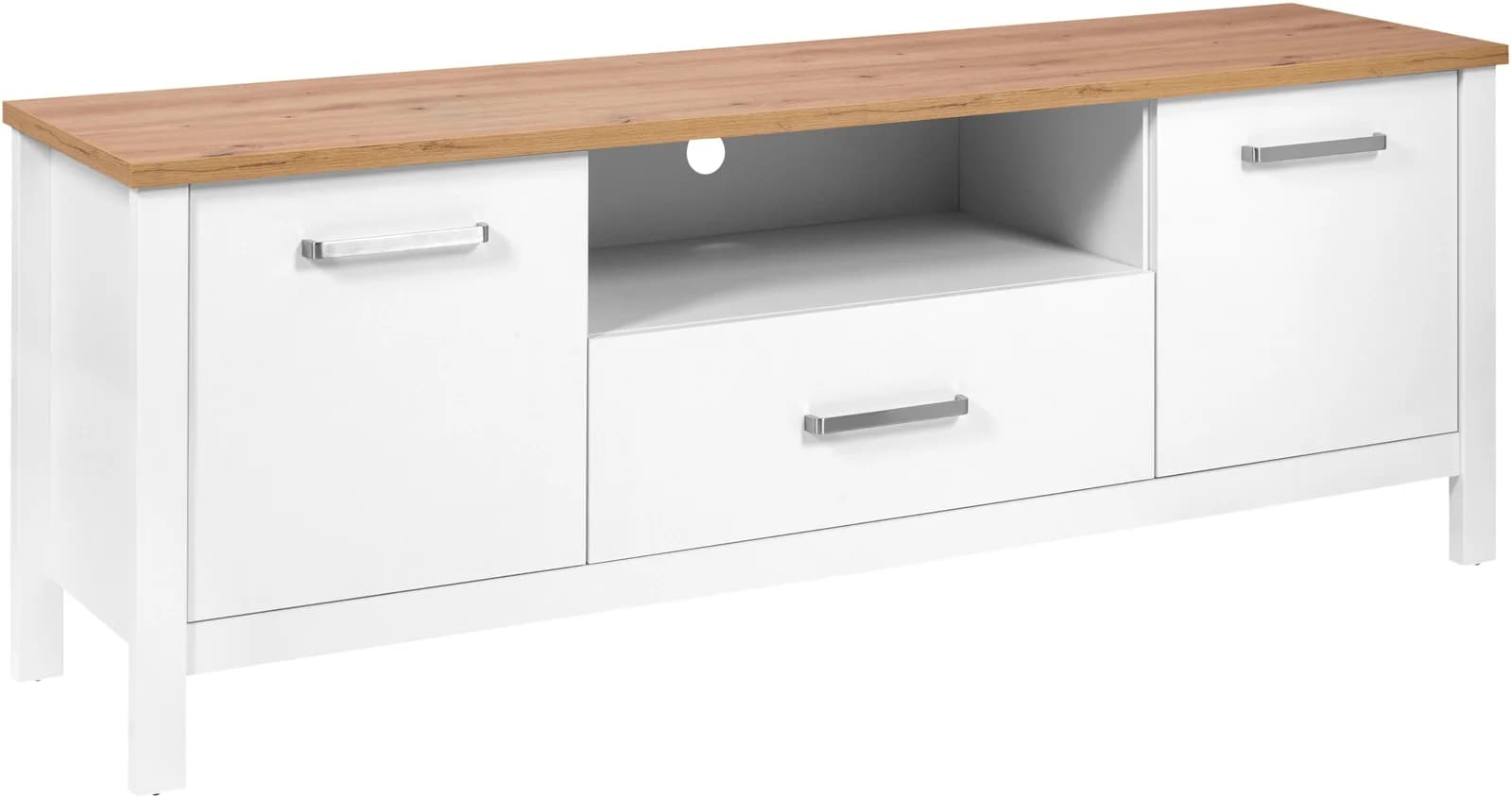 INTER LINK TV-Board Pienza Weiß Artisan Eiche Softclose
