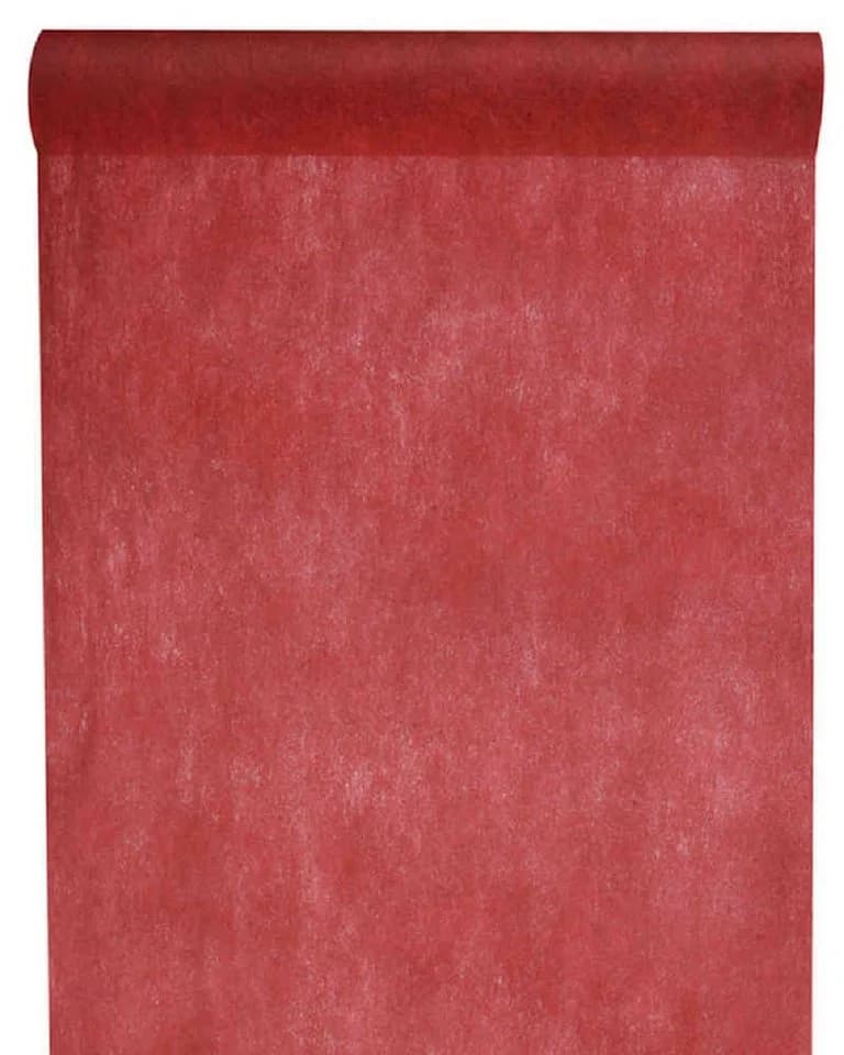 Santex Tischläufer Vliesrolle Uni Rot 30cm/10m - Bild 2