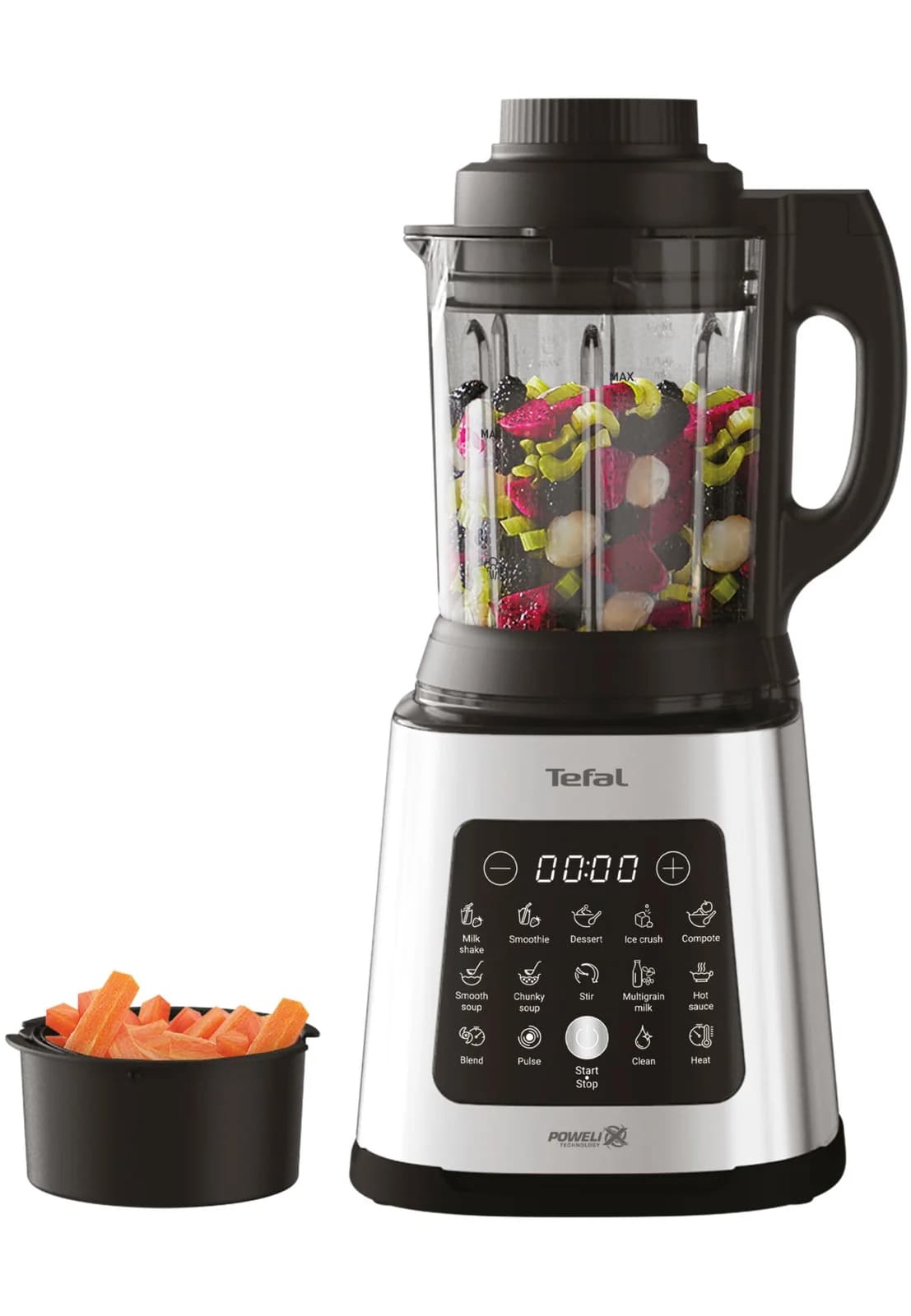 TEFAL Standmixer BL83SD PerfectMix Cook Schwarz/Silber