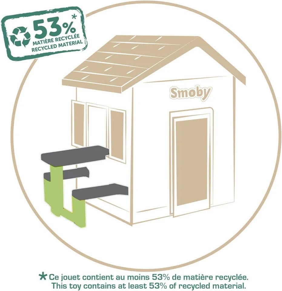 Smoby Gartentisch Smoby Life Picknicktisch Made in Europe - Bild 3