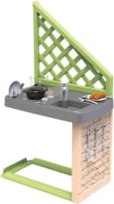 Smoby Life Outdoor-Spielküche Bunt 17-tlg. Zubehör UV-beständig Bild 2