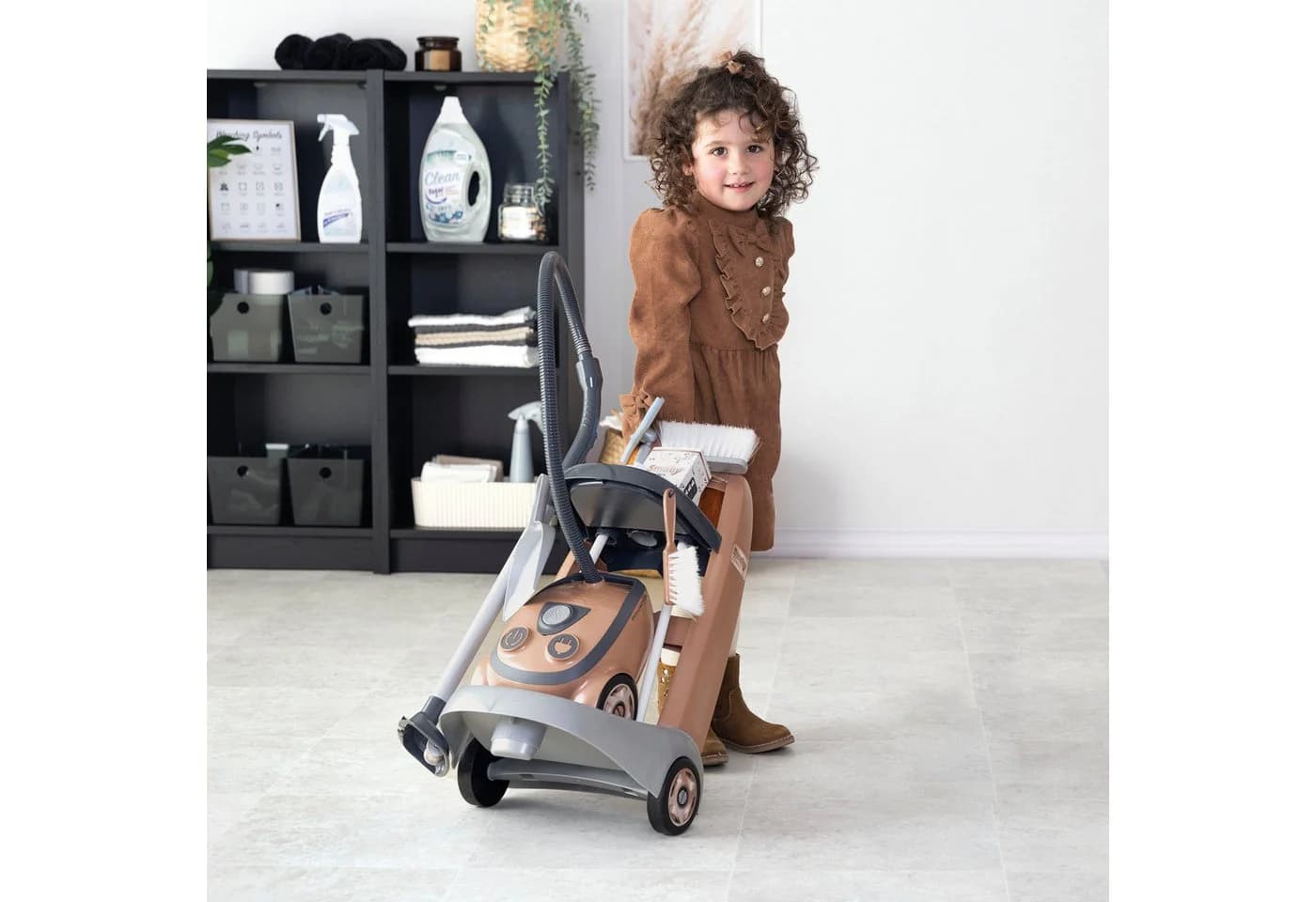SMOBY Kinder-Putzwagen Rowenta Reinigungstrolley Bronze - Bild 4