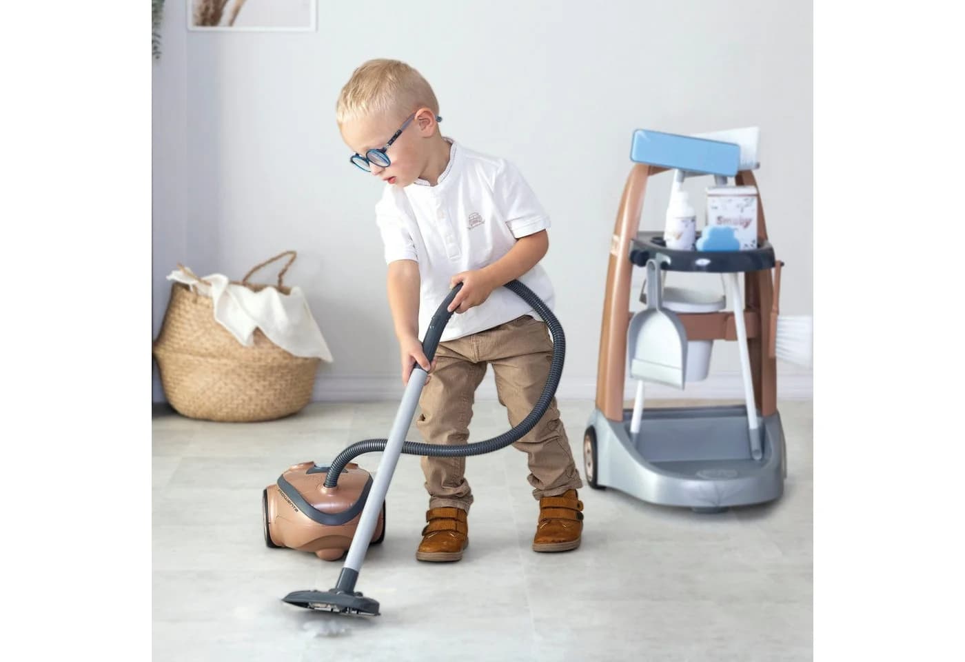 SMOBY Kinder-Putzwagen Rowenta Reinigungstrolley Bronze - Bild 5