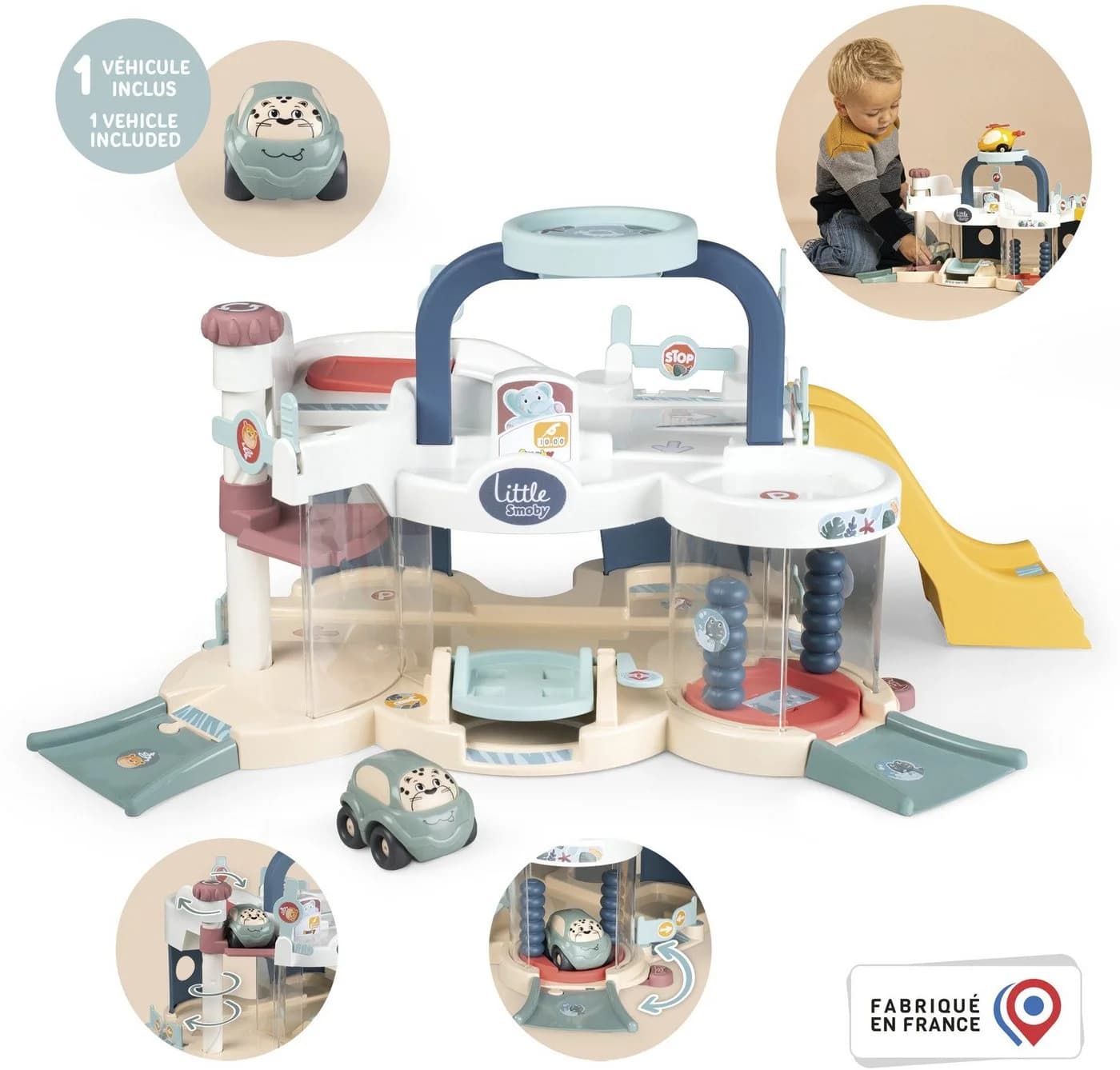 Smoby Spiel-Parkgarage Little Smoby Multi-Garage mit Mini-Flitzer