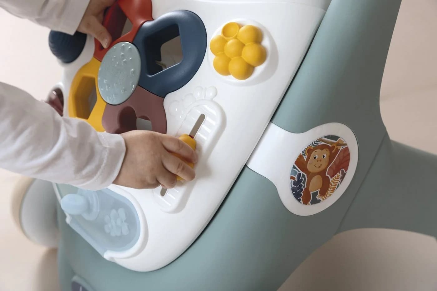 Smoby Little Smoby 3in1 Lauflernwagen Blau/Weiß mit Activity-Board - Bild 4