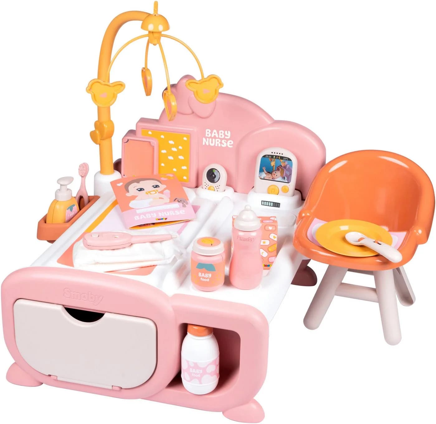 Smoby Puppenmöbel Baby Nurse Cocoon 3-in-1 Rosa - Bild 2